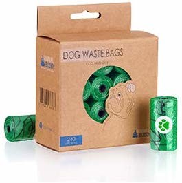 100 Biodegradable Dog Poop Bags , Biodegradable Cat Litter Waste Bags