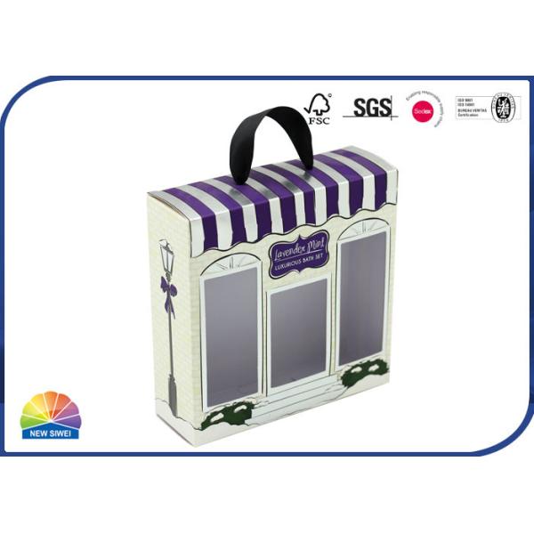 Buy Window Diecut Ribbon Decorated Folding Carton Box at wholesale prices