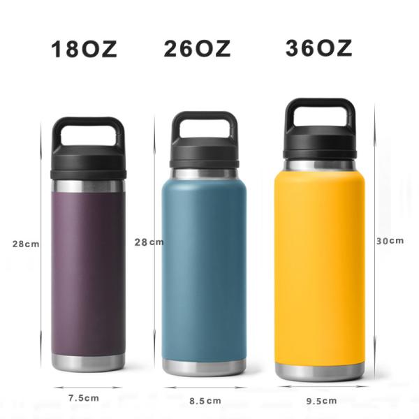 18oz 26oz 36oz YETI Rambler Bottles Vacuum Insulated Thermos