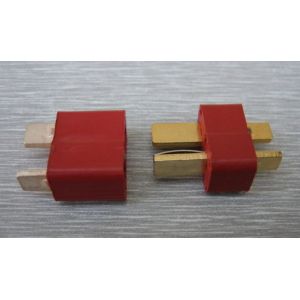 Quality Male / Female Deans T Connector 7A AC/ DC 2 Poles Power T Plug Connector for sale