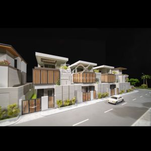 1/75 Town House Model Architectural Design Seamlessly Integrates Villa Sales
