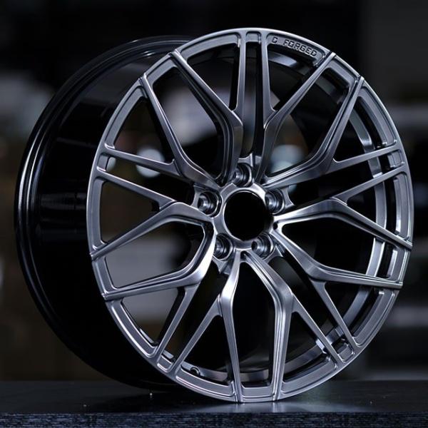 FORGED Concave T6061 Gun ash 5x108 5x112 5x114.3 5x120 piece car alloy wheels 18 19 20 21 22inch suppliers wheels