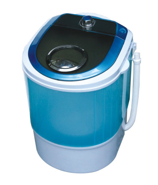 Blue Portable Quiet Single Tub Washing Machine With Dryer 2.8 Kg Transparent
