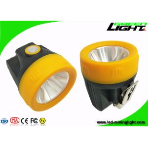 10000lux Potable Cordless Cap Lamp , Hard Hat Lights Support DC / USB Charging