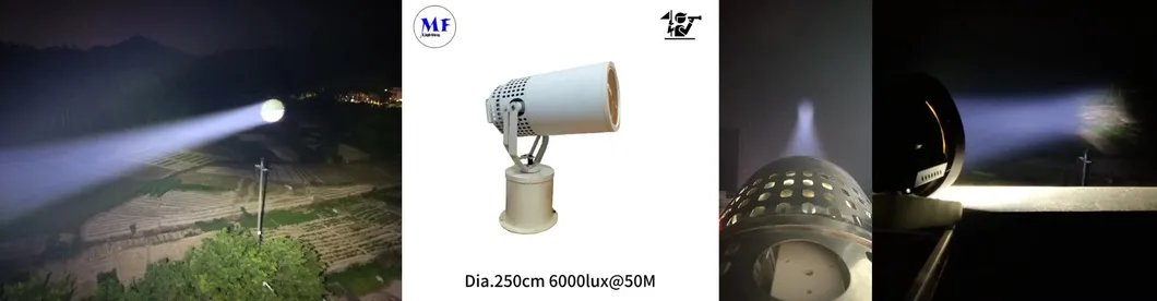 Factory Price 200W 300W IP66 Waterproof Steel Anti-Corrosion 1000m 3000m Sea Ship Vessel Boat Remote Searching Rescue Searchlight LED Spot Search Light