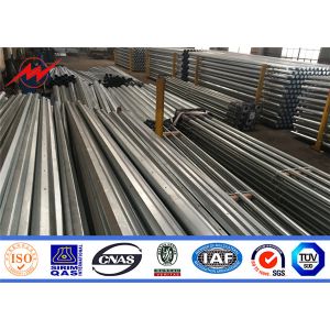 multi sided galvanized steel utility distribution power poles for electrical