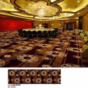 Oriental Nylon Plush Carpet Unique Patchwork Pattern Jacquard Style