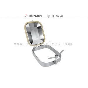 Sanitary Outward Opening Square Manhole Cover Ss304 Materials