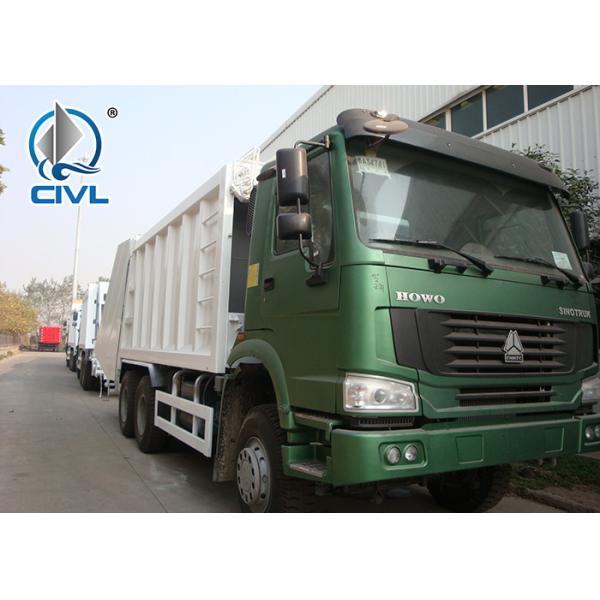 Buy HOWO 371hp 16 Cbm 10 Wheels Compressed Refuse Collection Trucks  Garbage Compactor With Rear Cover and  Italy Pto at wholesale prices