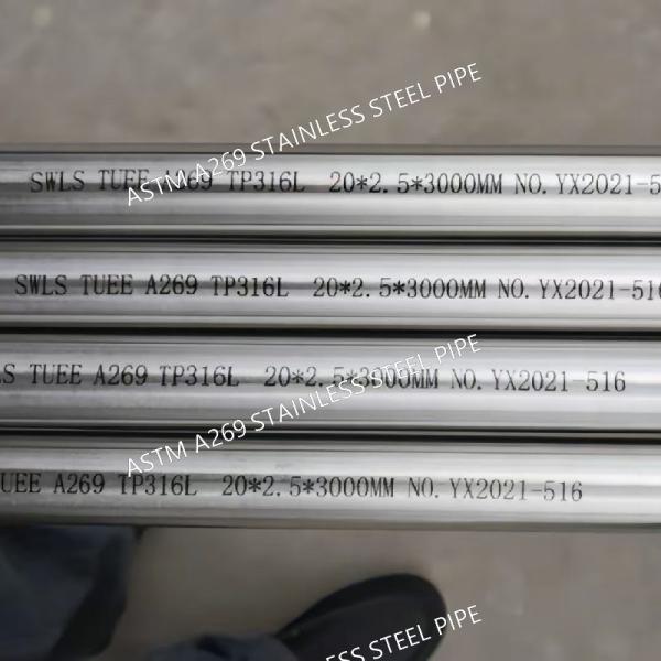ASTM A269 TP304 Stainless Steel Seamless Pipe BA Bright Anealed Finishing
