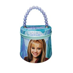 Quality Cartoon Designed Handle Tin Box With Zipper Customized Logo Acceptable for sale