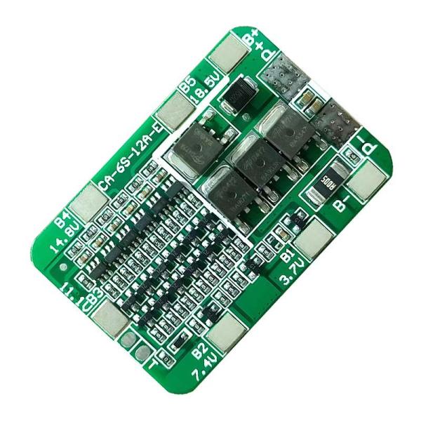Buy CA-6S-12A-E 24V PCB BMS Protection Board For 6 Pack 18650 Li Ion Lithium Battery Module at wholesale prices