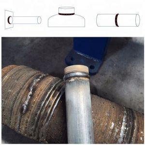 Blue Circumferential Welder Automatic Welding Turntable With Motor Design