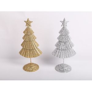 Christmas Tree Ornament Indoor and Outdoor Decorations Iron Art Metal Bright