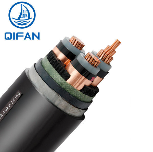 Qifan 33kv XLPE Insulated PVC Sheatd Aluminum Copper Underground Armoured Medium