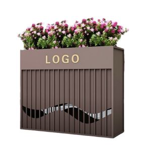 Garden furniture outdoor metal carved planters standing pots