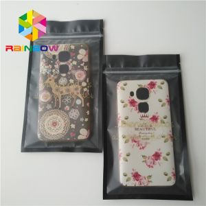 Customized Plastic Pouches Packaging 1.6 x 8cm For Mobile Cable 3 sides sealed