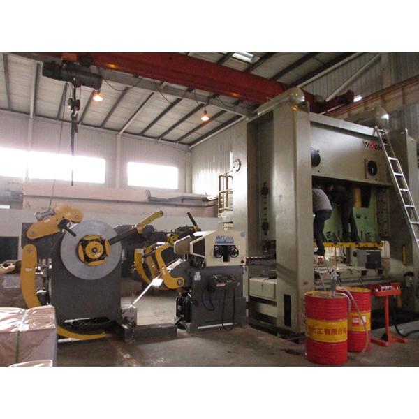 Metal Material Processing Decoiler Straightener Feeder Hydraulic Heavy Material Rack