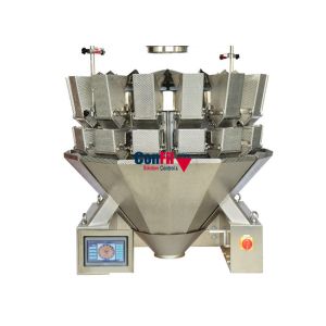 14 Head Rotary Vacuum Packaging Machine For MeatBall Frozen Food Packaging