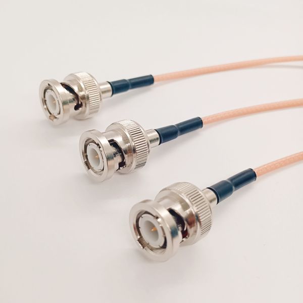Nickel Plated Brass BNC Cable Assembly Low Loss RG316 with 50±2 Impedance