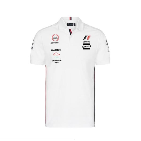 Buy Custom Team Sublimated Racing Polo Shirt for Mens Short Sleeves White Motorcycle Plain at wholesale prices