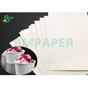 15g PE Coated 150grs To 330grs White Cardboard For Ice Cream Cup Carton
