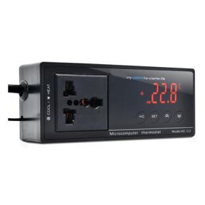China Digital Reptile Thermostat with US Plug Universal Socket ON/OFF Regulator Temperature Controller AC-112 110V16A 16-40C on sale China Digital Reptile Thermostat with US Plug Universal Socket ON/OFF Regulator Temperature Controller AC-112 110V16A 16-40C on sale