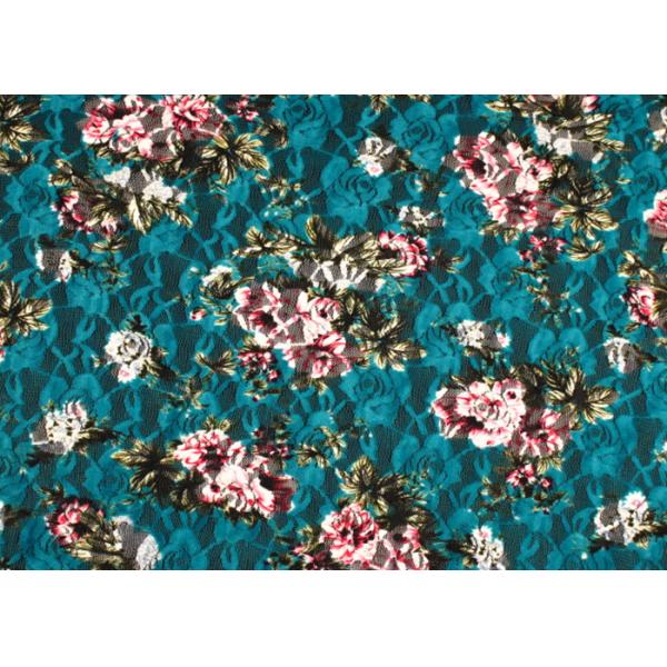 OEM / ODM Custom Digital Printed Fabric , 90% nylon + 10% spandex CY-LY0039