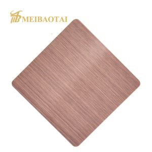1000x2000mm Hairline Stainless Steel Sheet Rose Gold GB Standard