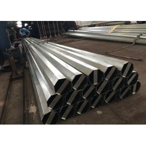 China 69KV High Mast Octagonal Galvanized Steel Metal  Electric Pole on sale