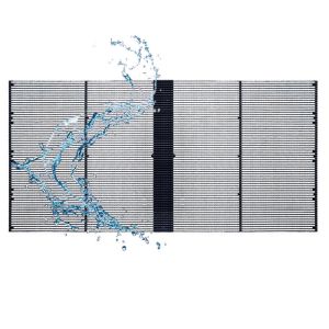 P5.2-10.4 Outdoor Transparent LED Display 5000nits 1000×500mm Cabinet Front