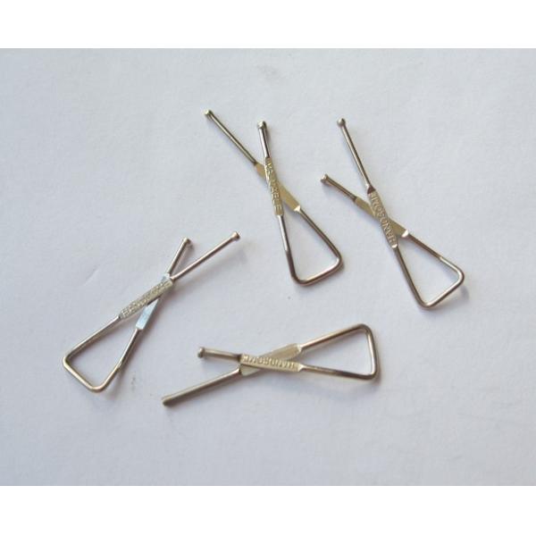decorative X shape metal shirt clip / sliver alloy clip