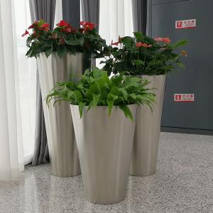 Quality Aluminum Large Round Metal Planters Bending Round Corten Steel Planters for sale