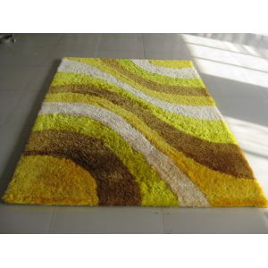 Very Soft Plush Polyester 150D Korea Silk Shaggy Carpet Wave Home Rug
