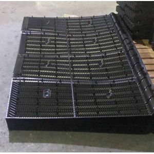 1150mm Width 2440mm Length Cooling Tower Infill Black PVC Fills