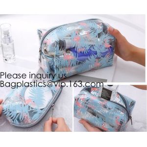 China Custom Printing Recycled Soft Pvc Zipper Cosmetic Pouch,Transparent Customer Design PVC Cosmetic Pouch, bagease, bagplas on sale