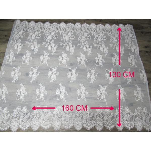 Buy 100% Nylon Eyelash Lace Trim With 130cm Width & 160cm Length CY-HB0458 at wholesale prices