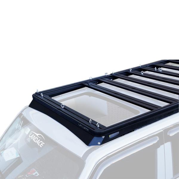Buy Landace Logo 4x4 Vehicle Exterior Accessories Aluminum Wind Fairing Roof Rack Tray Platform Luggage Bracket For Tank 300 BLACK at wholesale prices