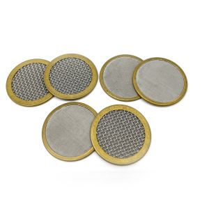 Wrapped 15mm 201ss Round Mesh Filter Plain Dutch Twill Weave