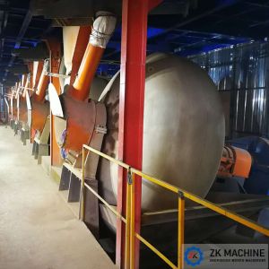 Large Scale Phosphogypsum Disc Pelletizer Wet Granunlation Process 5000mm