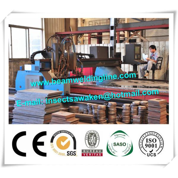H Beam Production Line CNC Plasma Cutting Machine With HPR Plasma / EDGE