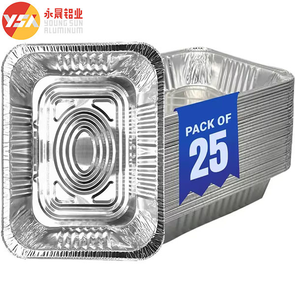 Buy Aluminum Disposable Tray Aluminum Foil Plate Oblong Round Square Shape at wholesale prices