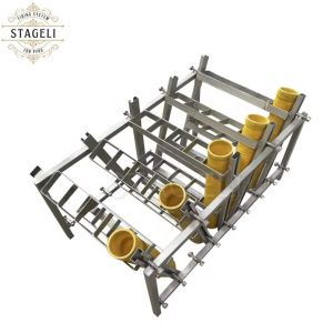 Aluminum Rocket / Missile Firework Iron Racks Customizable