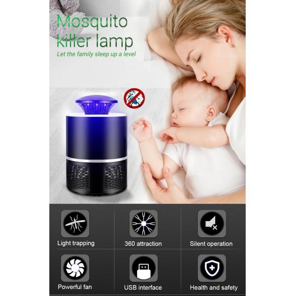 hot sales design USB professional pest control mosquito killer lamp plastic electric fly killer with wave light