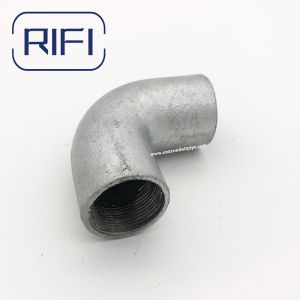 20mm 25mm Solid Elbow GI Conduit Fittings Electrical Conduit System With