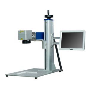 80khz Handheld Metal Engraving Machine , 2A Fiber Laser Engraver