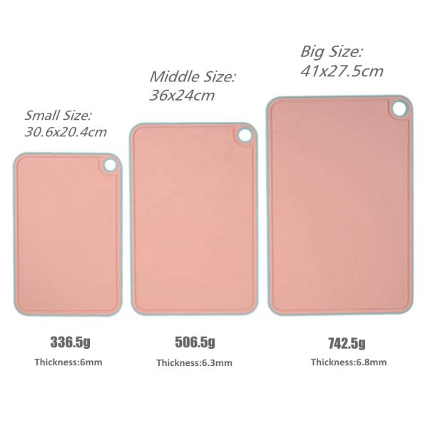 Plastic Cutting Boards with Deep Juice Grooves Lava Orange Durable and Dishwasher Safe