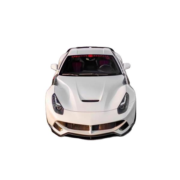 Buy For Ferrari F12 Carbon Fiber Body Kit F12 Upgrades the SVR-style Front and Rear Bumper Spoilers With Hood Fenders at wholesale prices