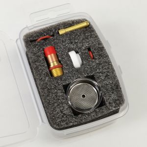 Durable TIG Cup Consumables WP17 18 26 TIG Large Champagne Clear Nozzle Kit with