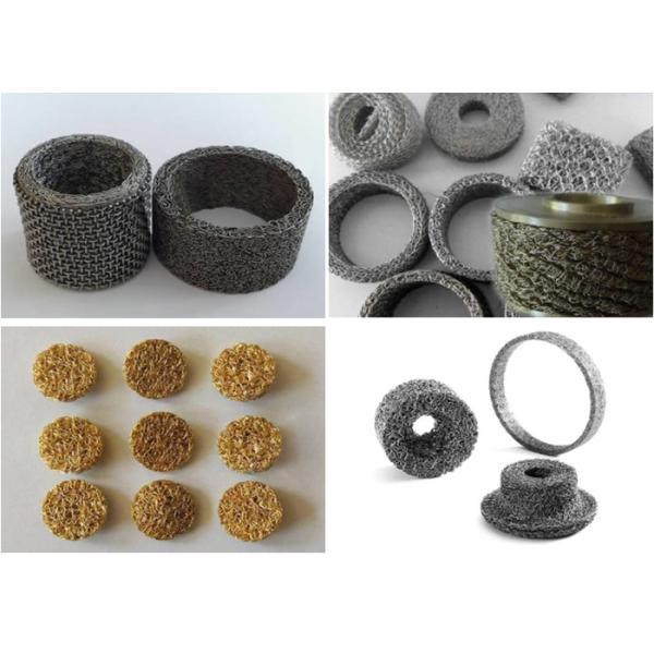 0.2mm Stainless Steel Compressed Knitted Wire Mesh Abrasion Resistance 1500r/min 110kg